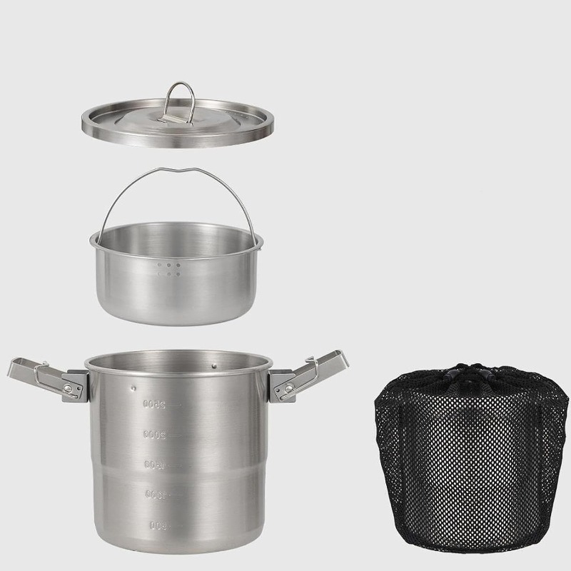 Camping Pot, 3L 304 Stainless  - Camping Cooking Pot Tripod recensione e prezzo