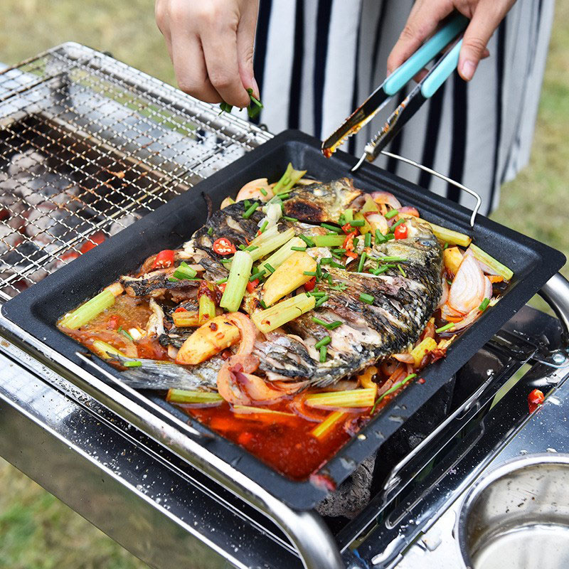 Outdoors Thick Square Grill Pa - Camping Cooking Plate recensione e prezzo