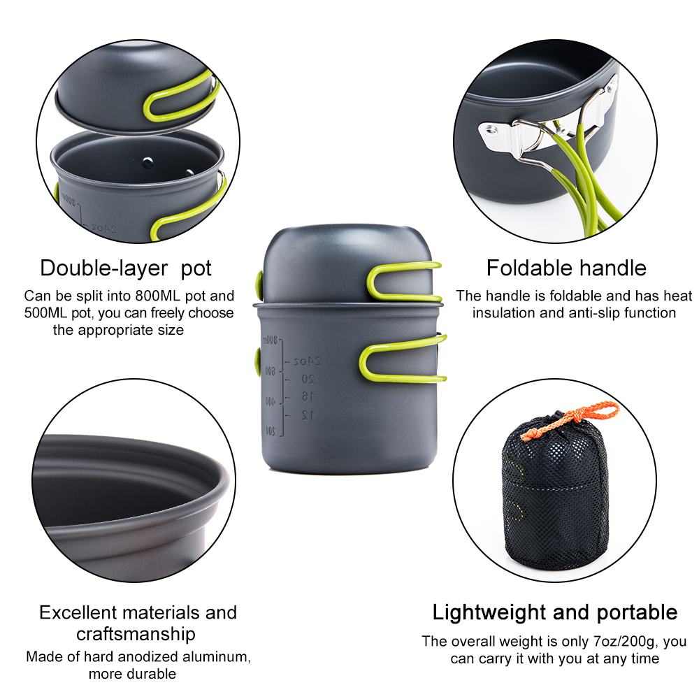 Widesea Ultralight Camping Coo - Camping Cooking Bundle recensione e prezzo