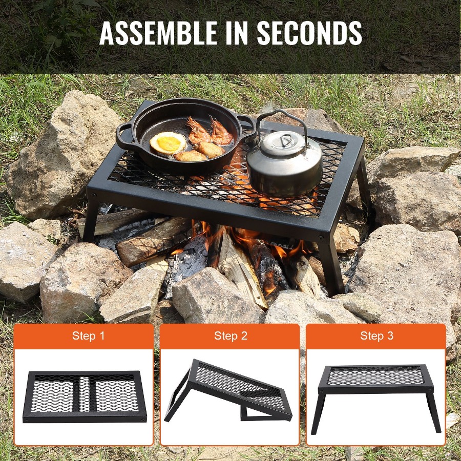 Folding Campfire Grill Heavy D - Camping Cooking Over Fire recensione e prezzo