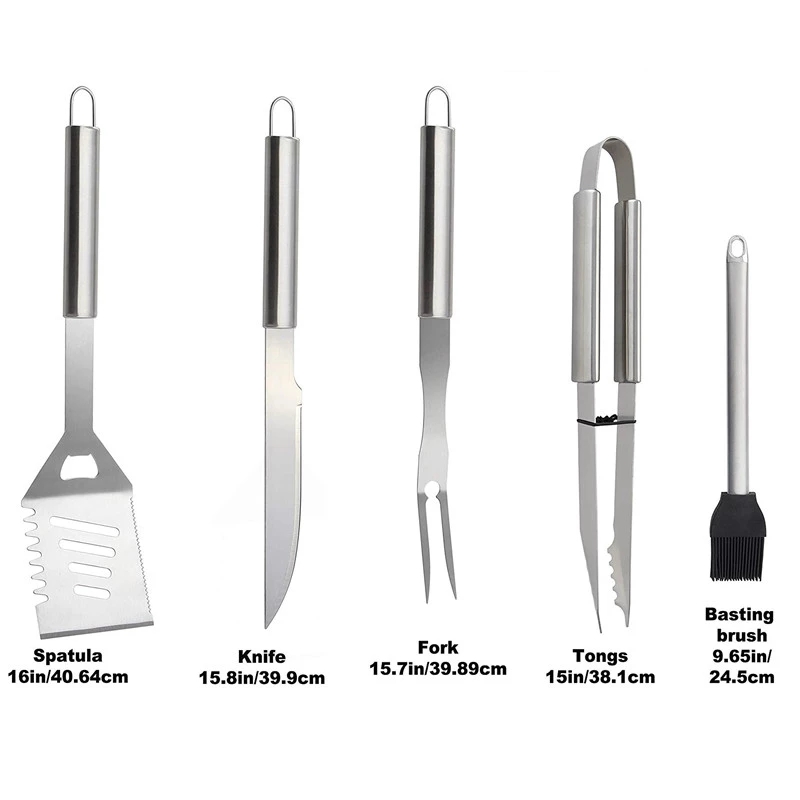 BBQ Tools Set Barbecue Grillin - Camping Cooking Set For 4 recensione e prezzo
