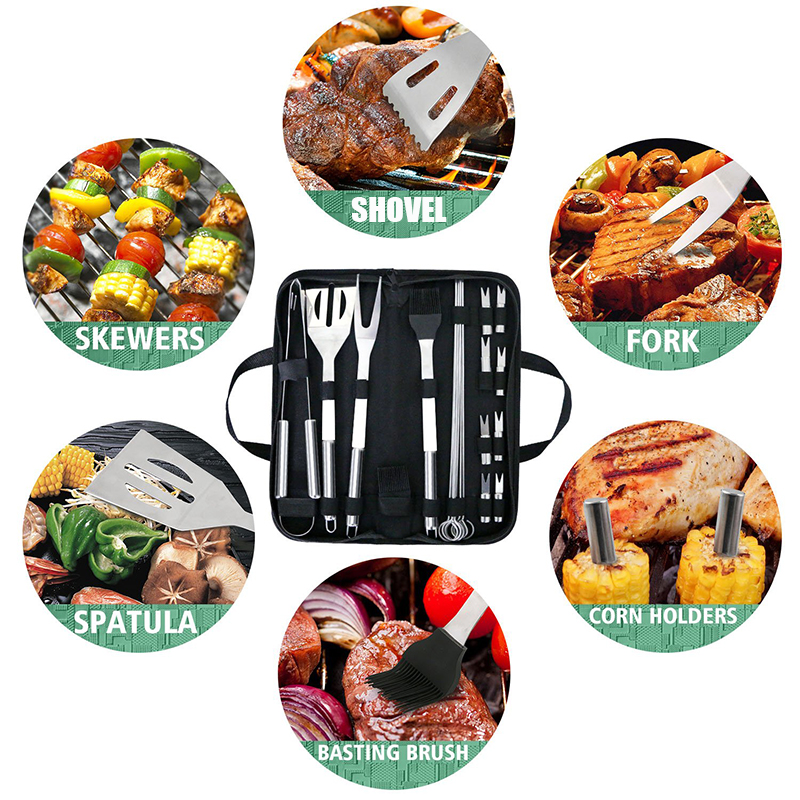 BBQ Tools Set Barbecue Grillin - Camping Cooking Set For 4 recensione e prezzo