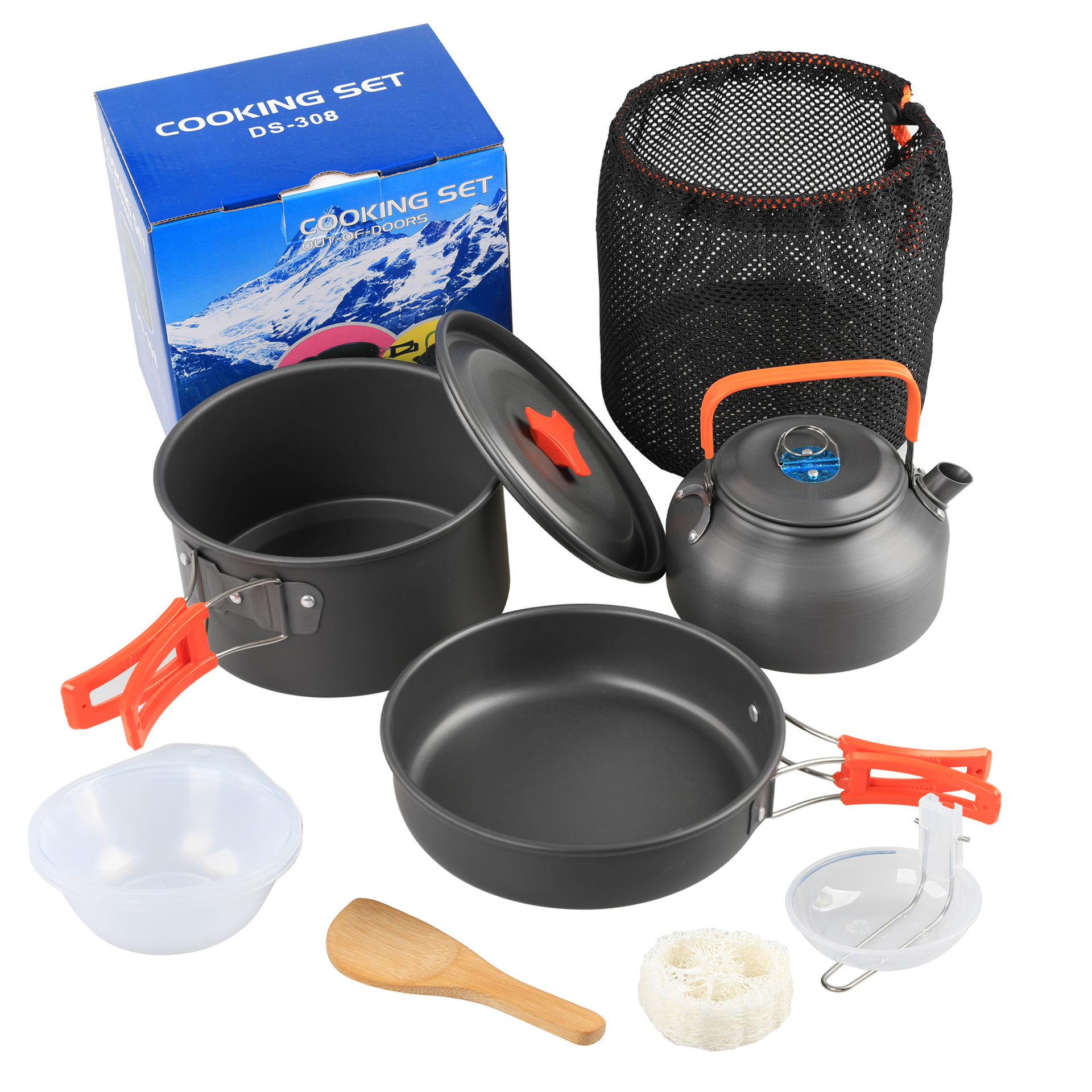 Camping Cooking Pot Pan Kettle - Camping Cooking Set Ds 308 recensione e prezzo