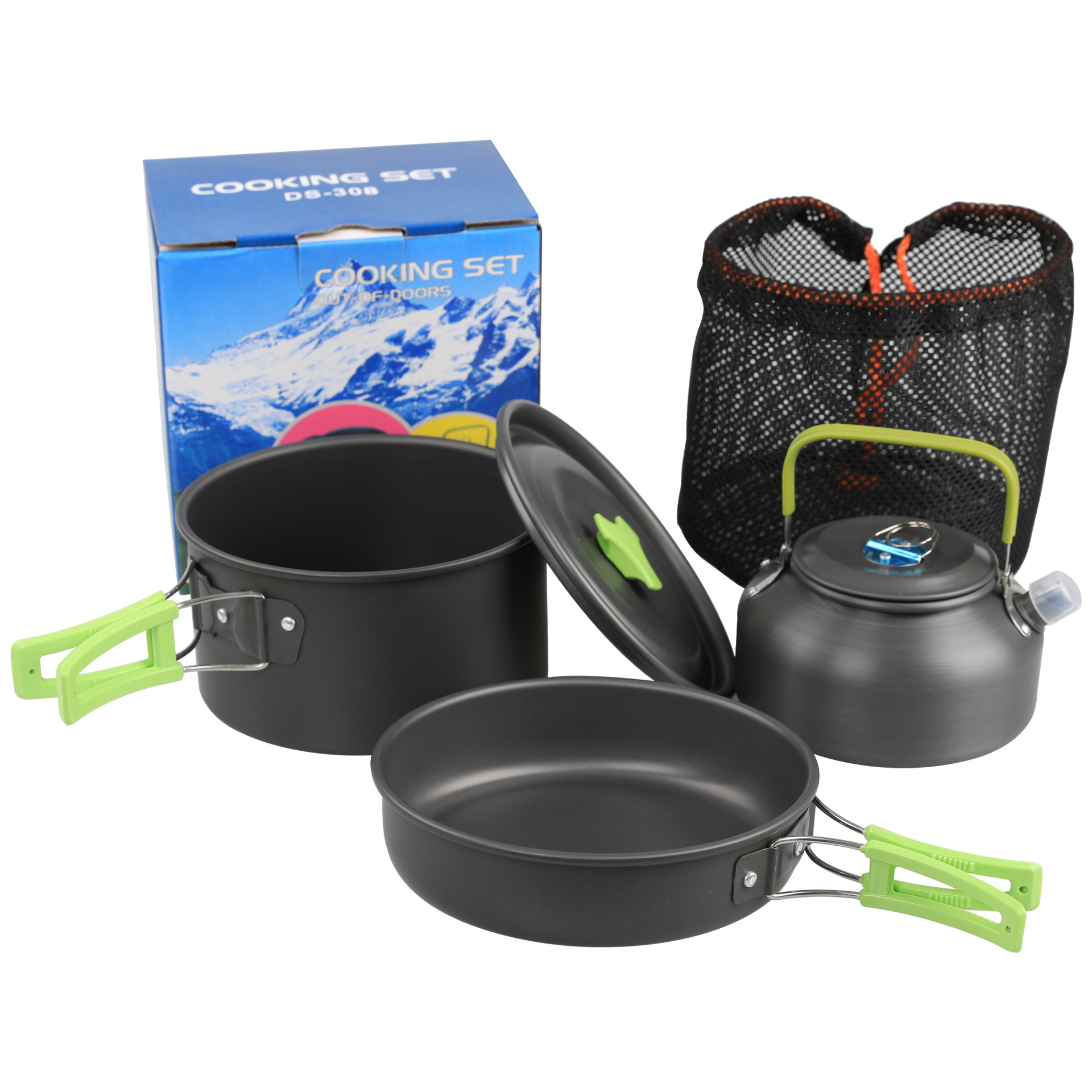 Camping Cooking Pot Pan Kettle - Camping Cooking Set Ds 308 recensione e prezzo