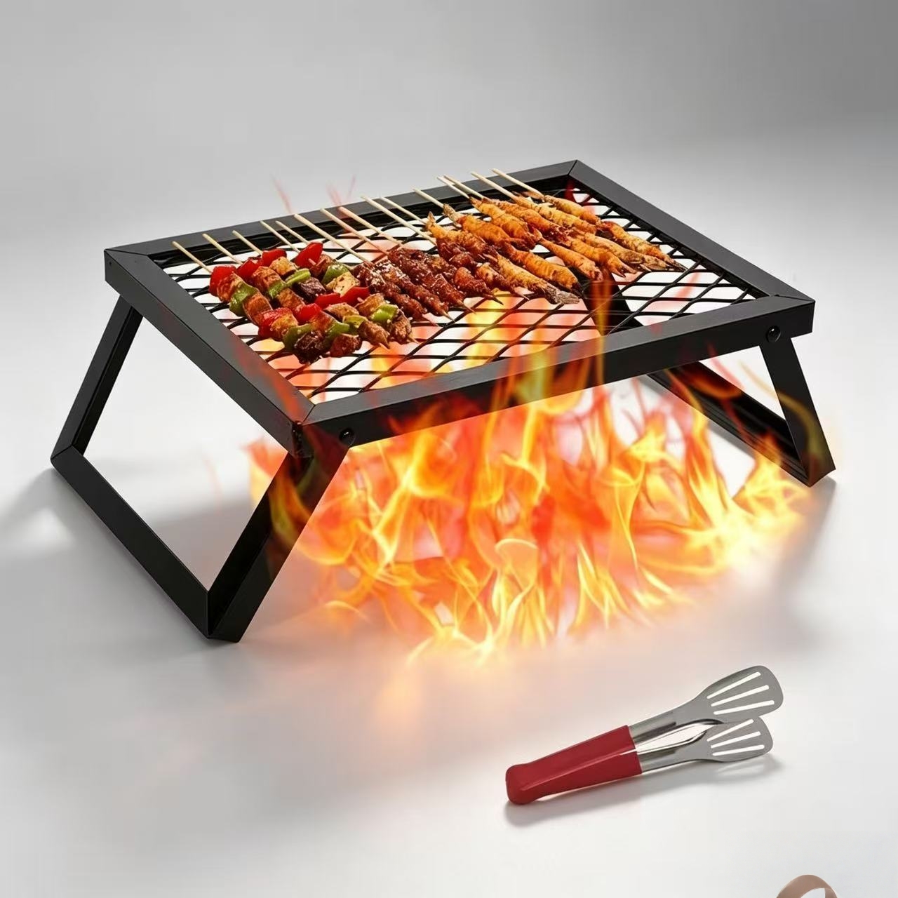 Portable folding barbecue gril - Camping Cooking Fire Pit recensione e prezzo