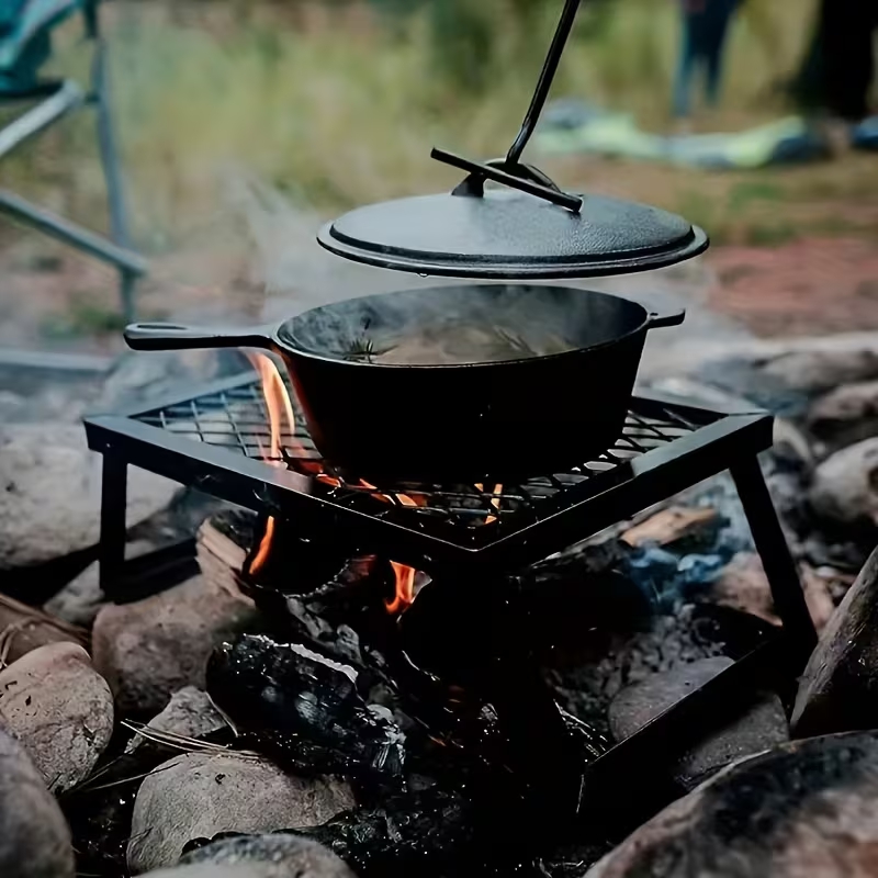 Portable folding barbecue gril - Camping Cooking Fire Pit recensione e prezzo