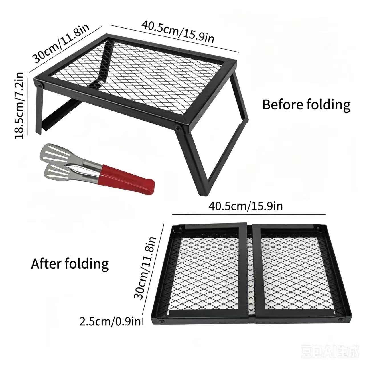 Portable folding barbecue gril - Camping Cooking Fire Pit recensione e prezzo