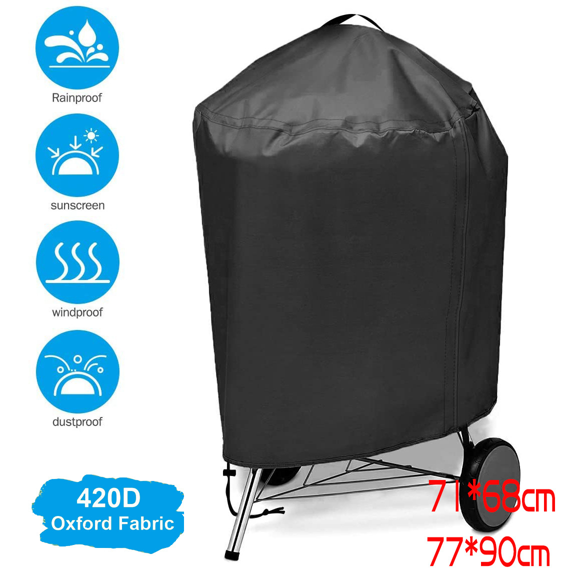 210D Outdoor Grill Cover Water - Camping Cooking Fire Pit recensione e prezzo