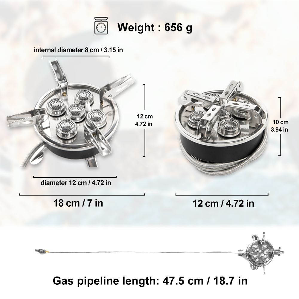 Widesea Camping 5in1 Gas Stove - Camping Cooking Plate recensione e prezzo