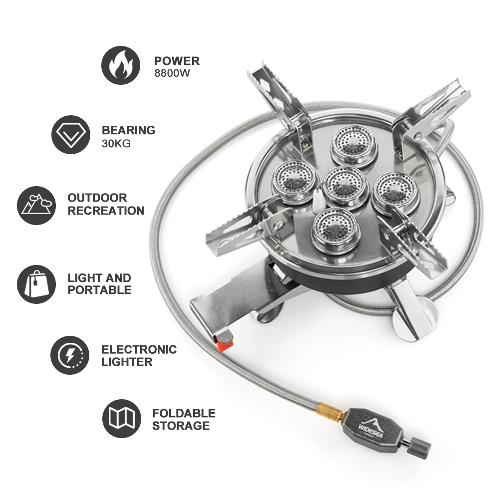 Widesea Camping 5in1 Gas Stove - Camping Cooking Plate recensione e prezzo