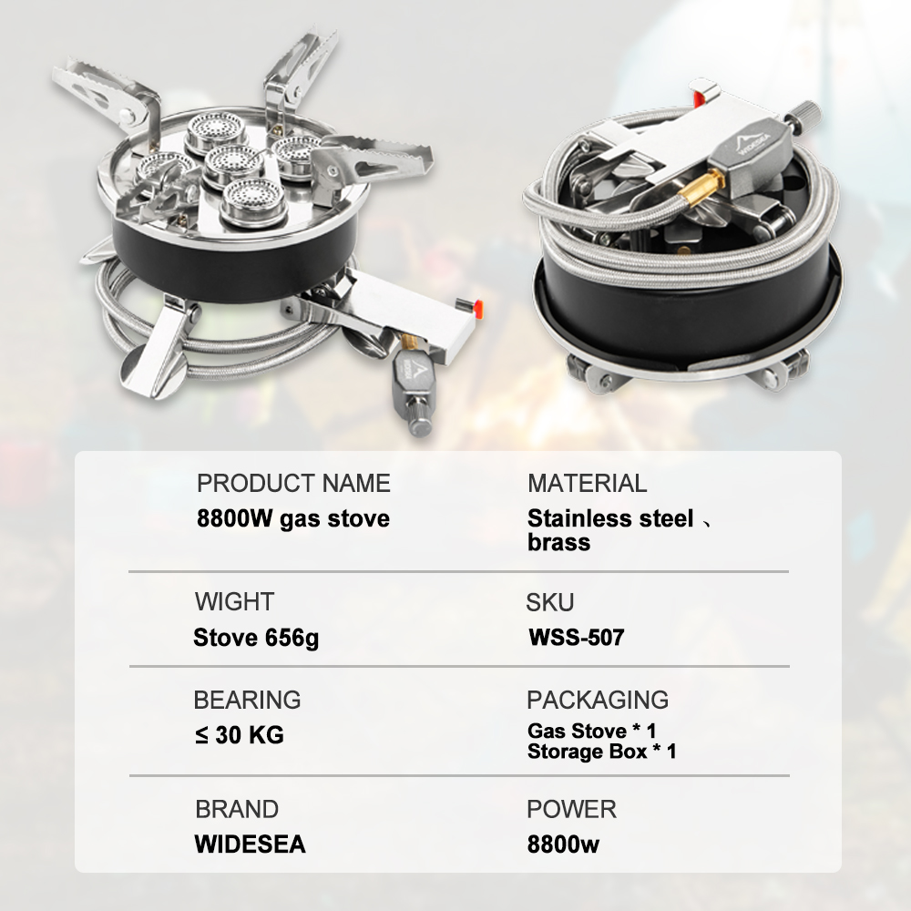 Widesea Camping 5in1 Gas Stove - Camping Cooking Plate recensione e prezzo