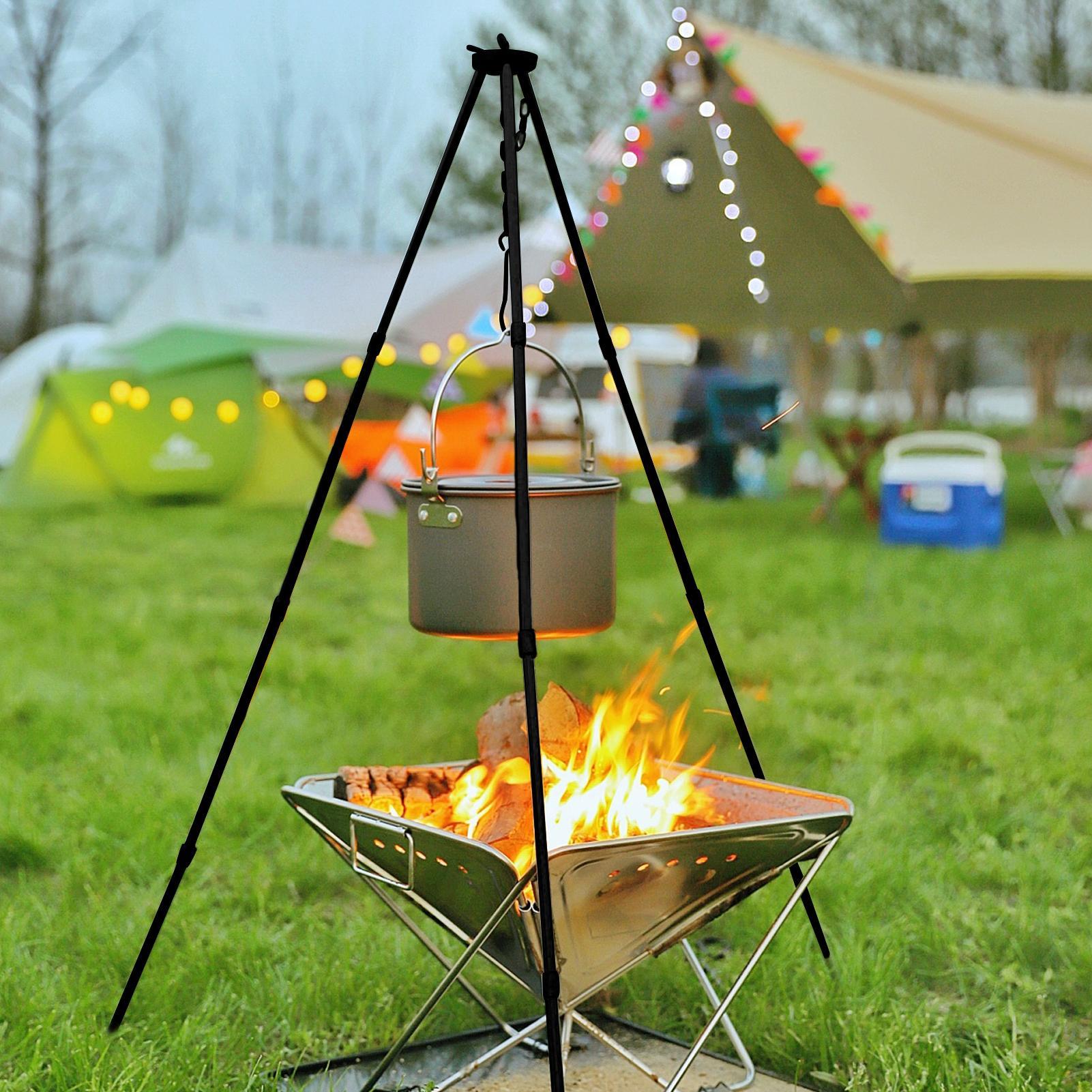 Outdoor Large Bonfire Tripod P - Camping Cooking Pot Tripod recensione e prezzo