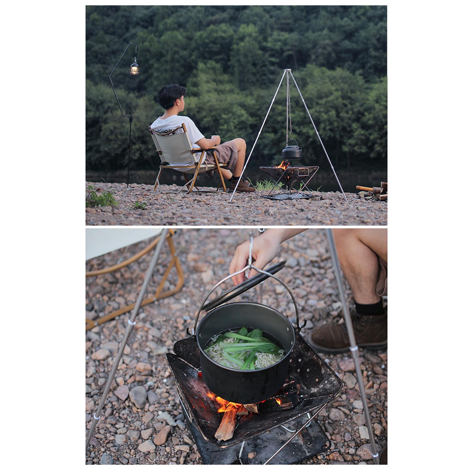 Outdoor Large Bonfire Tripod P - Camping Cooking Pot Tripod recensione e prezzo