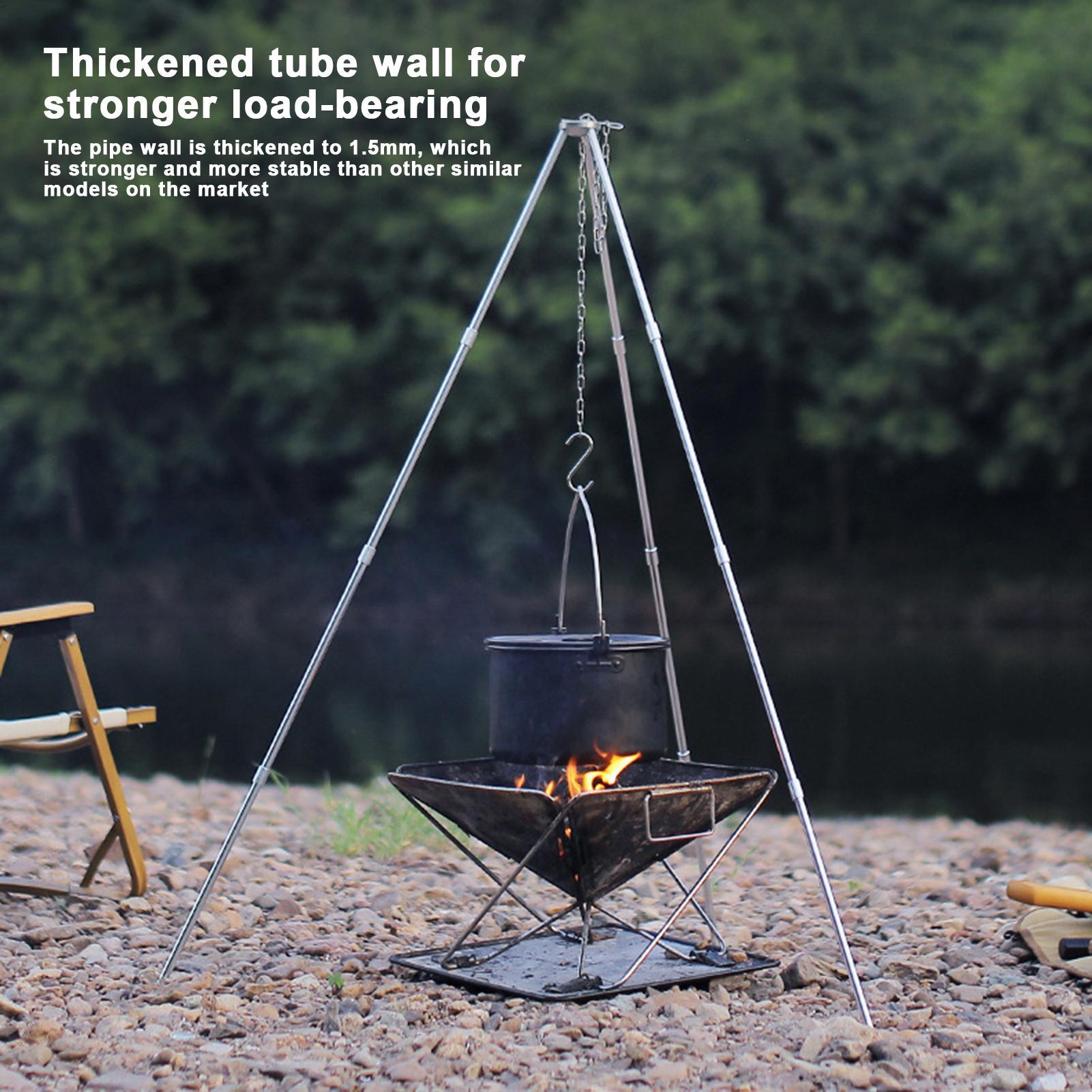 Outdoor Large Bonfire Tripod P - Camping Cooking Pot Tripod recensione e prezzo