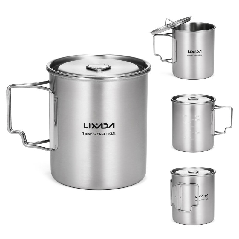 Lixada 750ml Cup Outdoor Stain - Camping Cooking Bundle recensione e prezzo