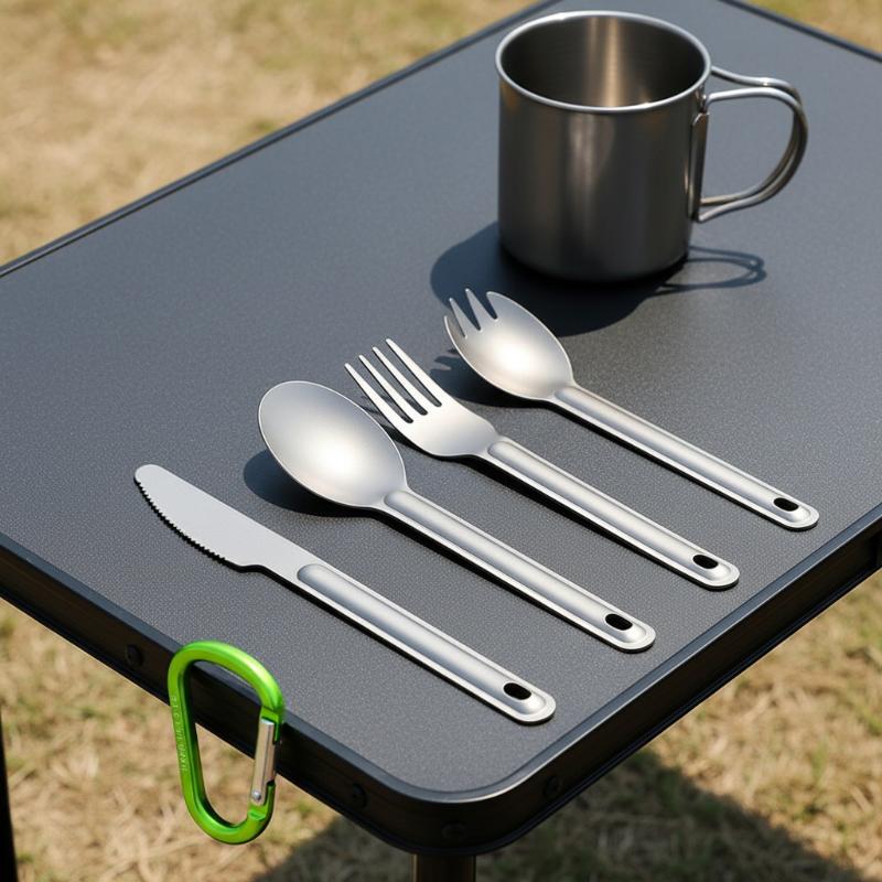 Portable Titanium Long Handle  - Camping Cooking Bundle recensione e prezzo