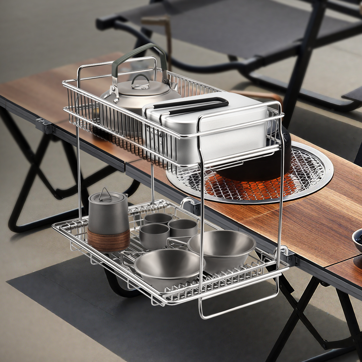 DOTWISE Desktop Side Expansion - Camping Cooking Basket recensione e prezzo