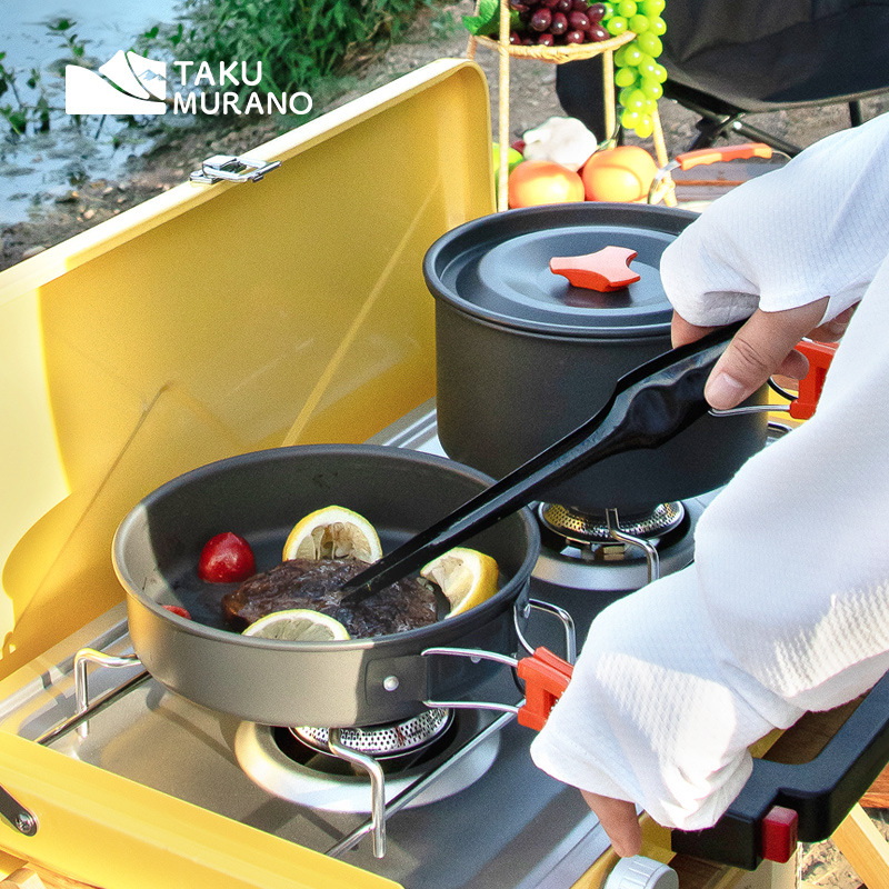 Camping Cookware Set Outdoor C - Camping Cooking Basket recensione e prezzo