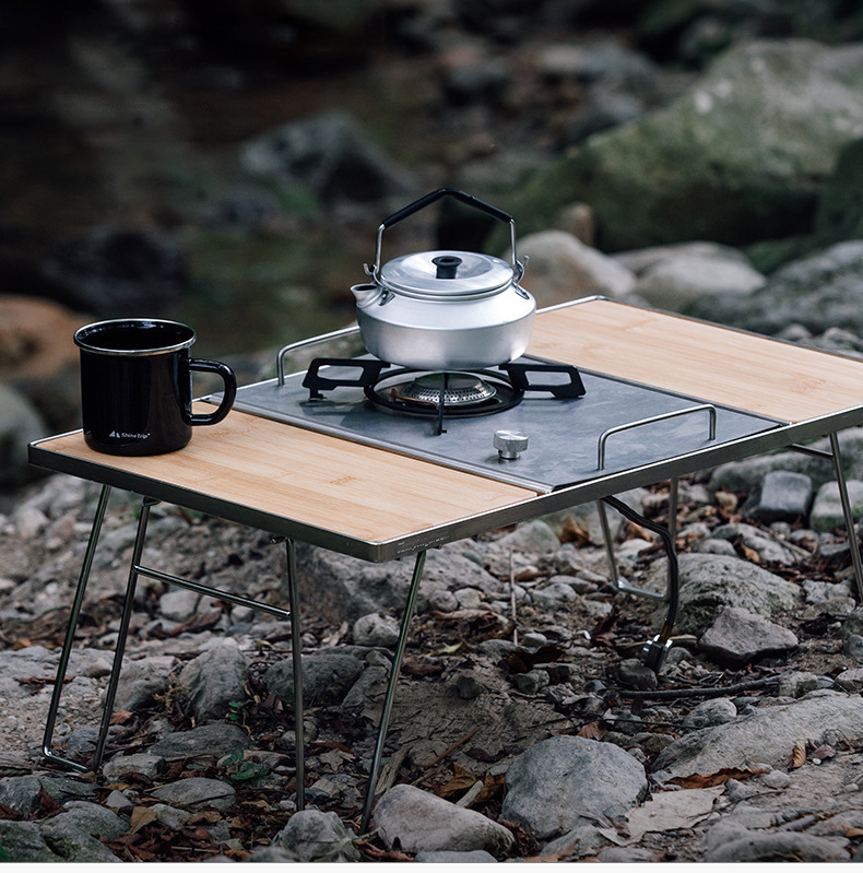 Outdoor foldable card-type cam - Camping Cooking Table With Windshield recensione e prezzo