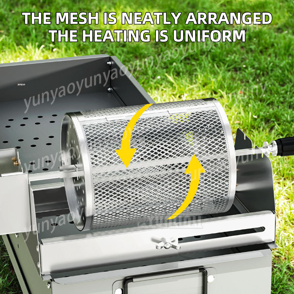 Round Grill Basket Camping BBQ - Camping Cooking Basket recensione e prezzo