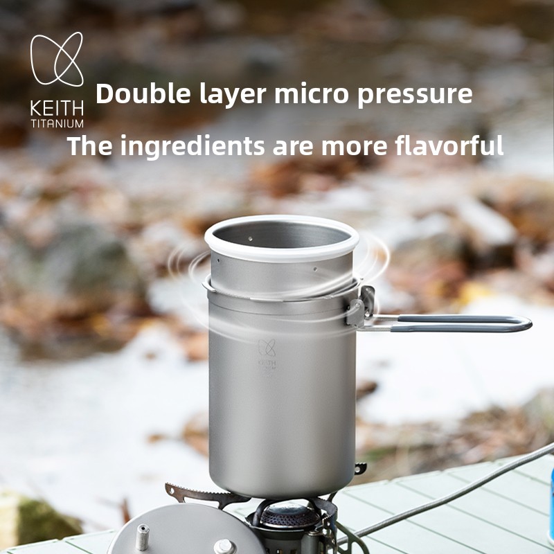 Keith Pure Titanium Outdoor Pr - Camping Lightweight Cooking Pot recensione e prezzo