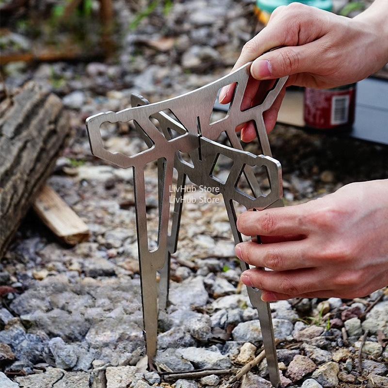 Camping Stove Stand Baking Ste - Camping Cooking Backpack recensione e prezzo