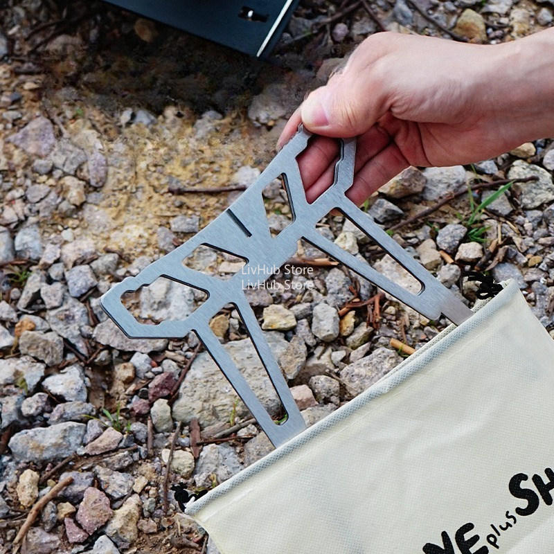 Camping Stove Stand Baking Ste - Camping Cooking Backpack recensione e prezzo