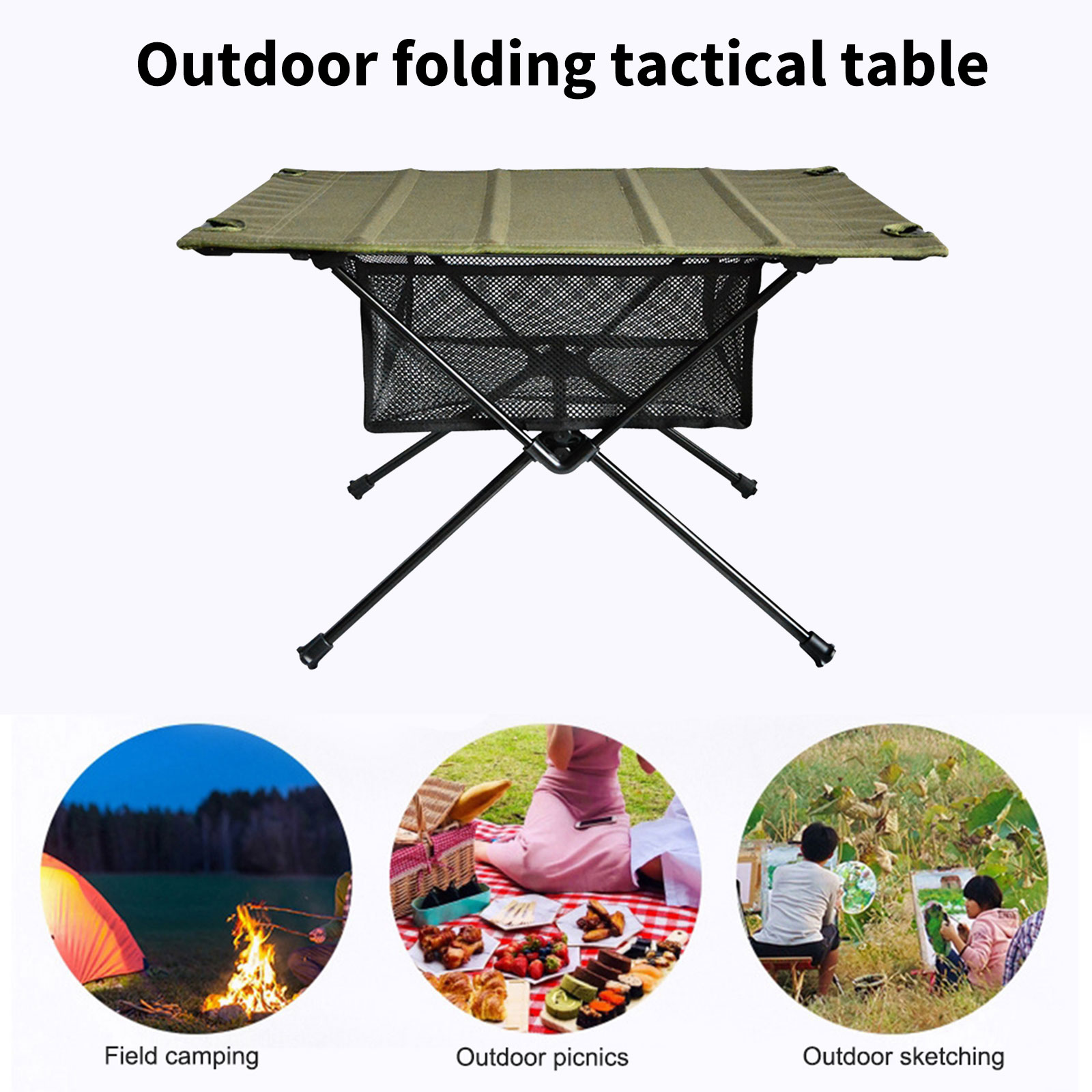 Camping Foldable Table Storage - Camping Cooking Basket recensione e prezzo