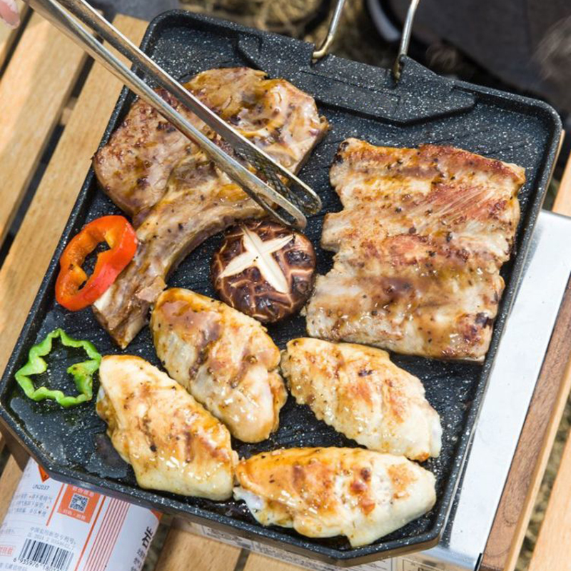 Outdoor camping barbecue pan H - Camping Cooking Plate recensione e prezzo