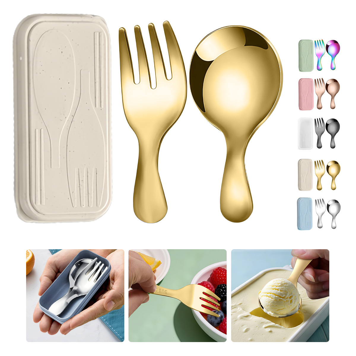 Stainless Steel Tableware Set  - Camping Cooking Bundle recensione e prezzo