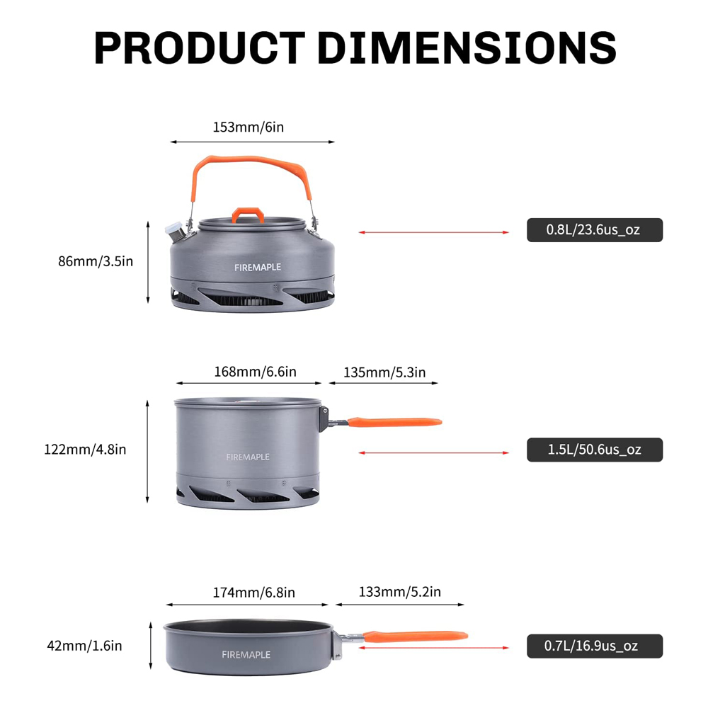 Fire Maple Camping Cookware Ut - Camping Cooking Bundle recensione e prezzo