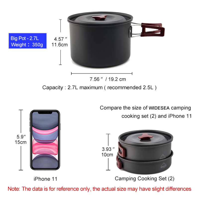 Widesea Camping Cookware Set O - Camping Cooking Bundle recensione e prezzo