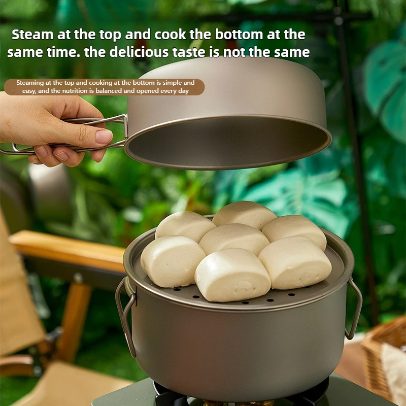 Titanium Outdoor Pot Set Picni - Camping Lightweight Cooking Pot recensione e prezzo