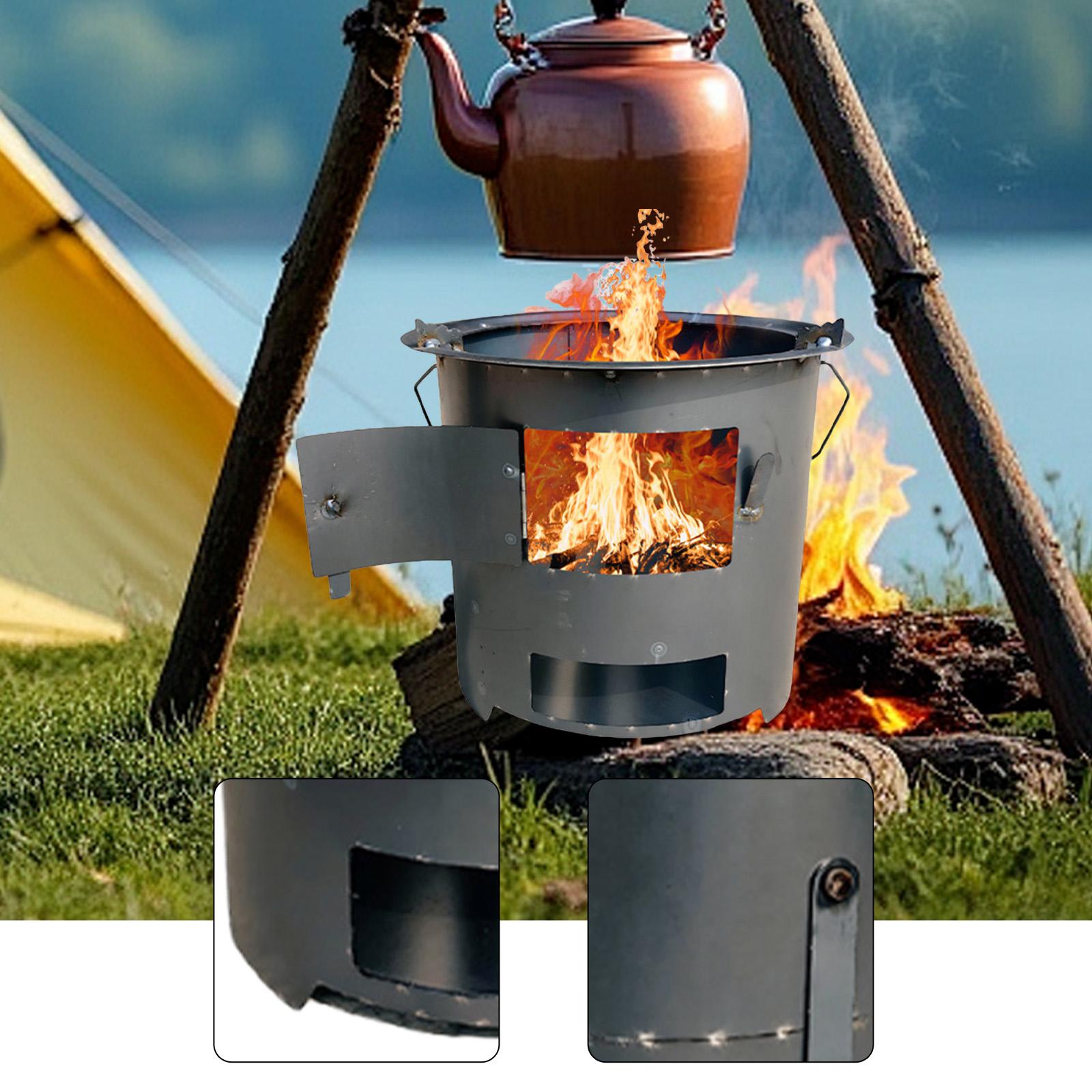 Wood Burning Furnace Cook over - Camping Cooking Over Fire recensione e prezzo