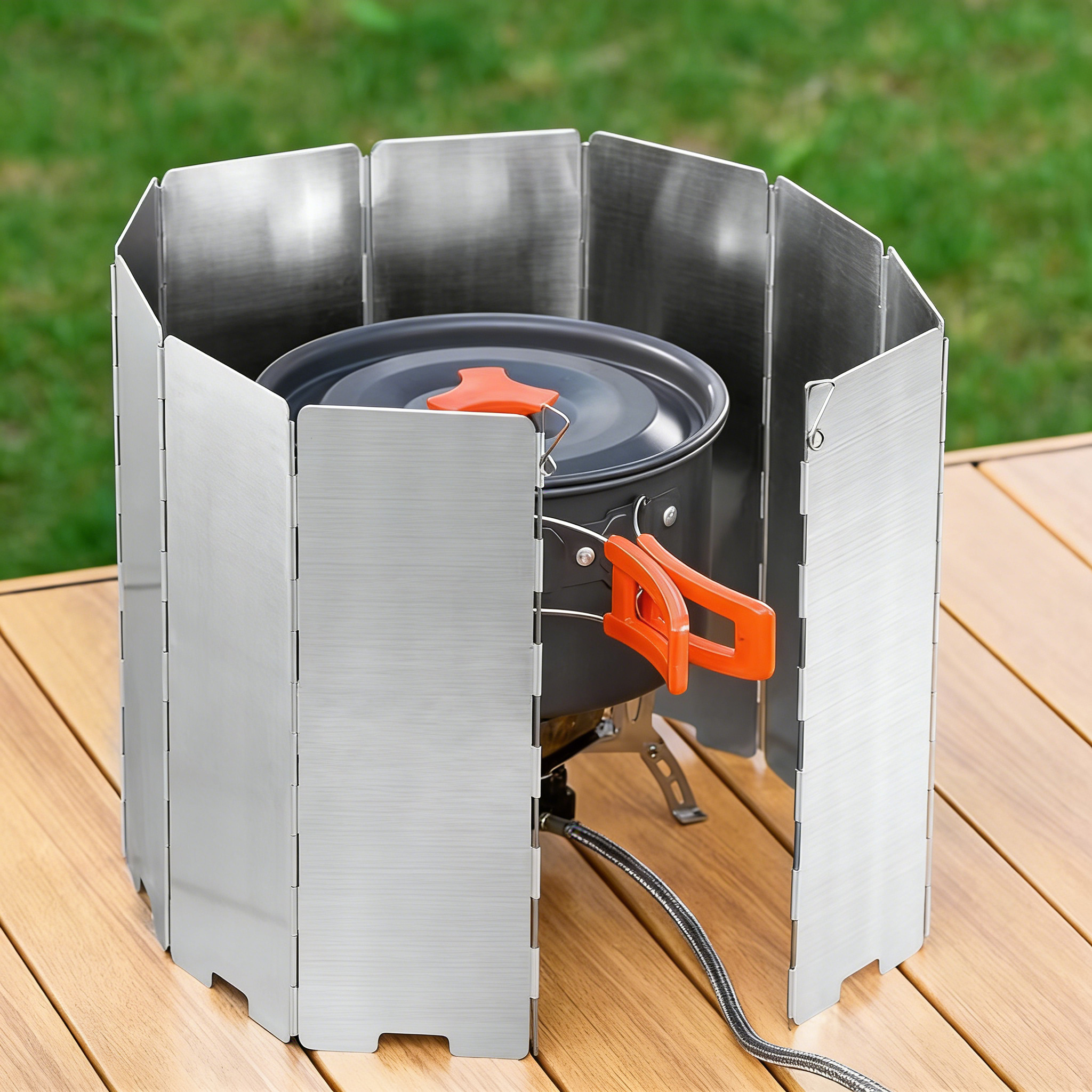8 Plates Aluminum Windscreen S - Camping Cooking Plate recensione e prezzo