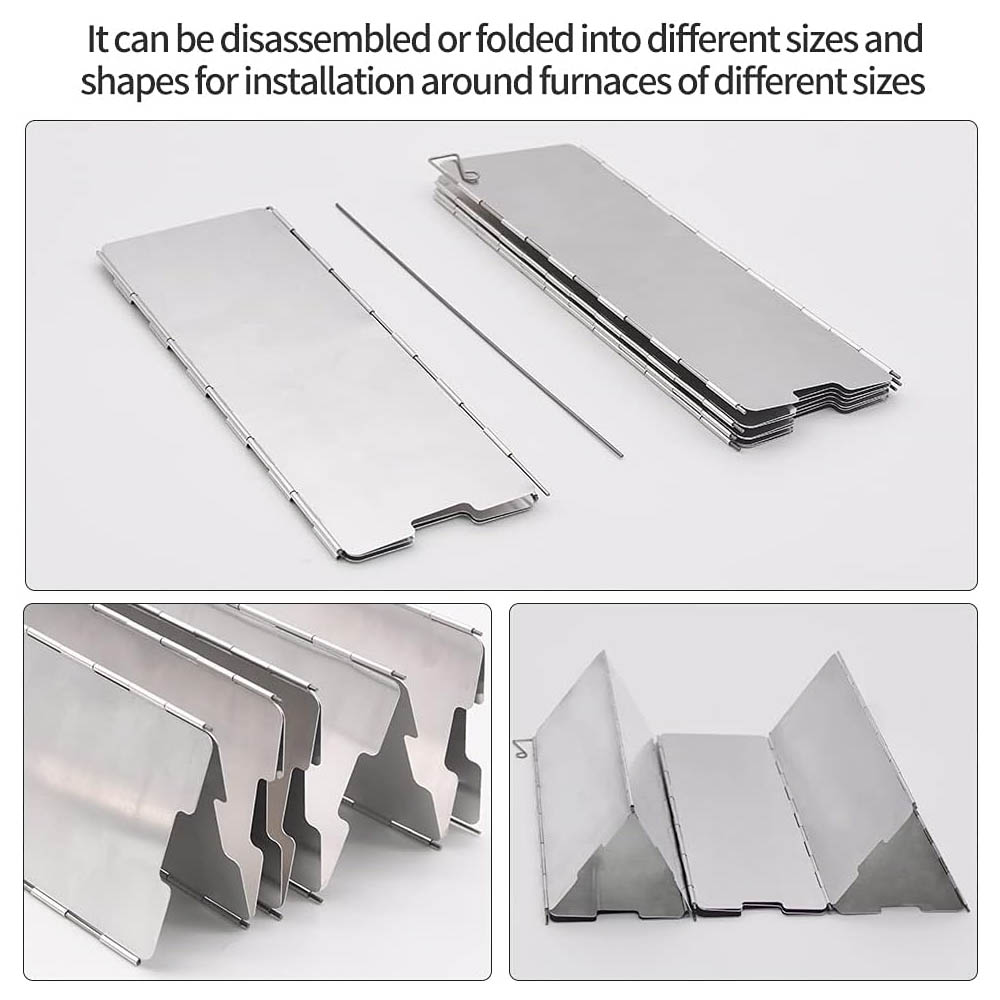 8 Plates Aluminum Windscreen S - Camping Cooking Plate recensione e prezzo