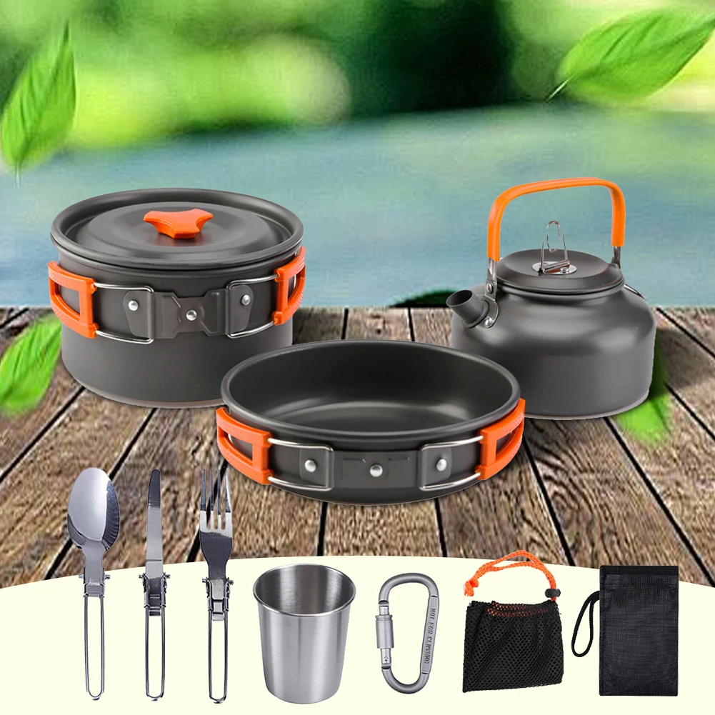 Camping Cookware Kit Kettle Po - Camping Lightweight Cooking Pot recensione e prezzo