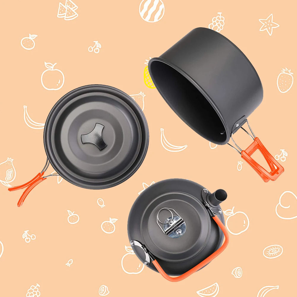 Camping Cookware Kit Kettle Po - Camping Lightweight Cooking Pot recensione e prezzo