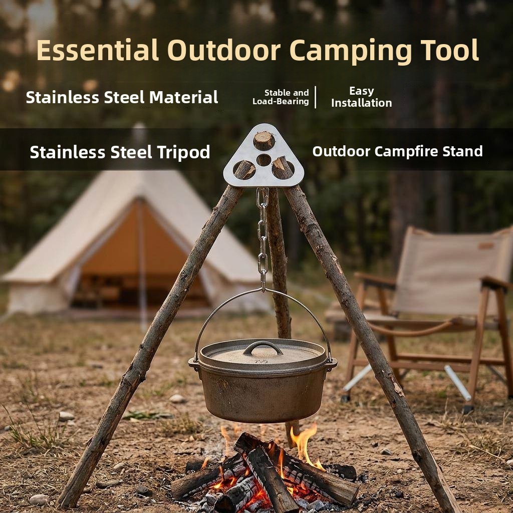 Stainless Steel Outdoor Campin - Camping Cooking Fire Pit recensione e prezzo
