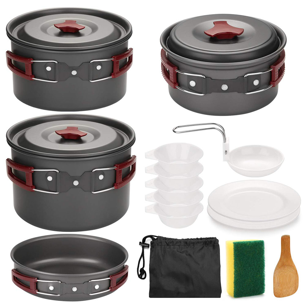 Outdoor Camping Cookware Kit N - Camping Lightweight Cooking Pot recensione e prezzo