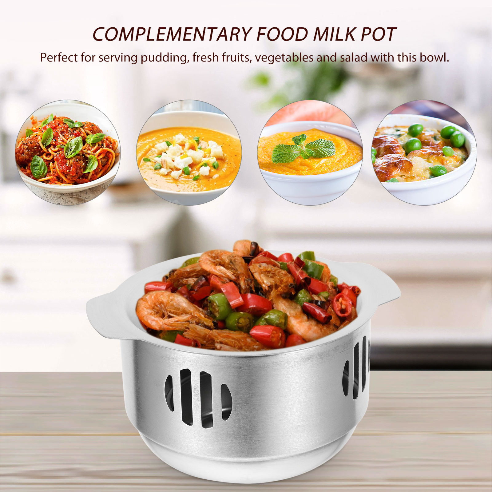 1Set Stainless Steel Cooking P - Camping Lightweight Cooking Pot recensione e prezzo