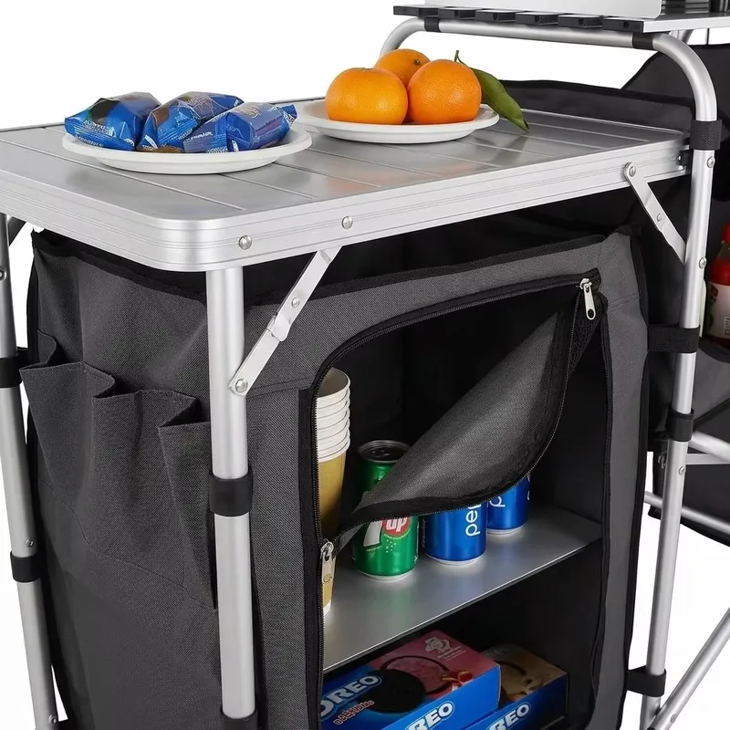 Wholesale Large Aluminum Outdo - Camping Cooking Table With Windshield recensione e prezzo