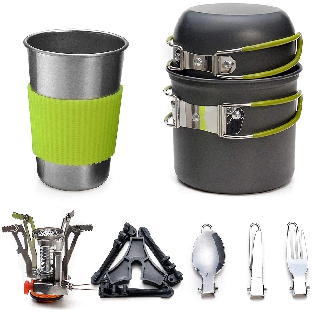 Camping Cookware Kit with Stov - Camping Cooking Hardware recensione e prezzo