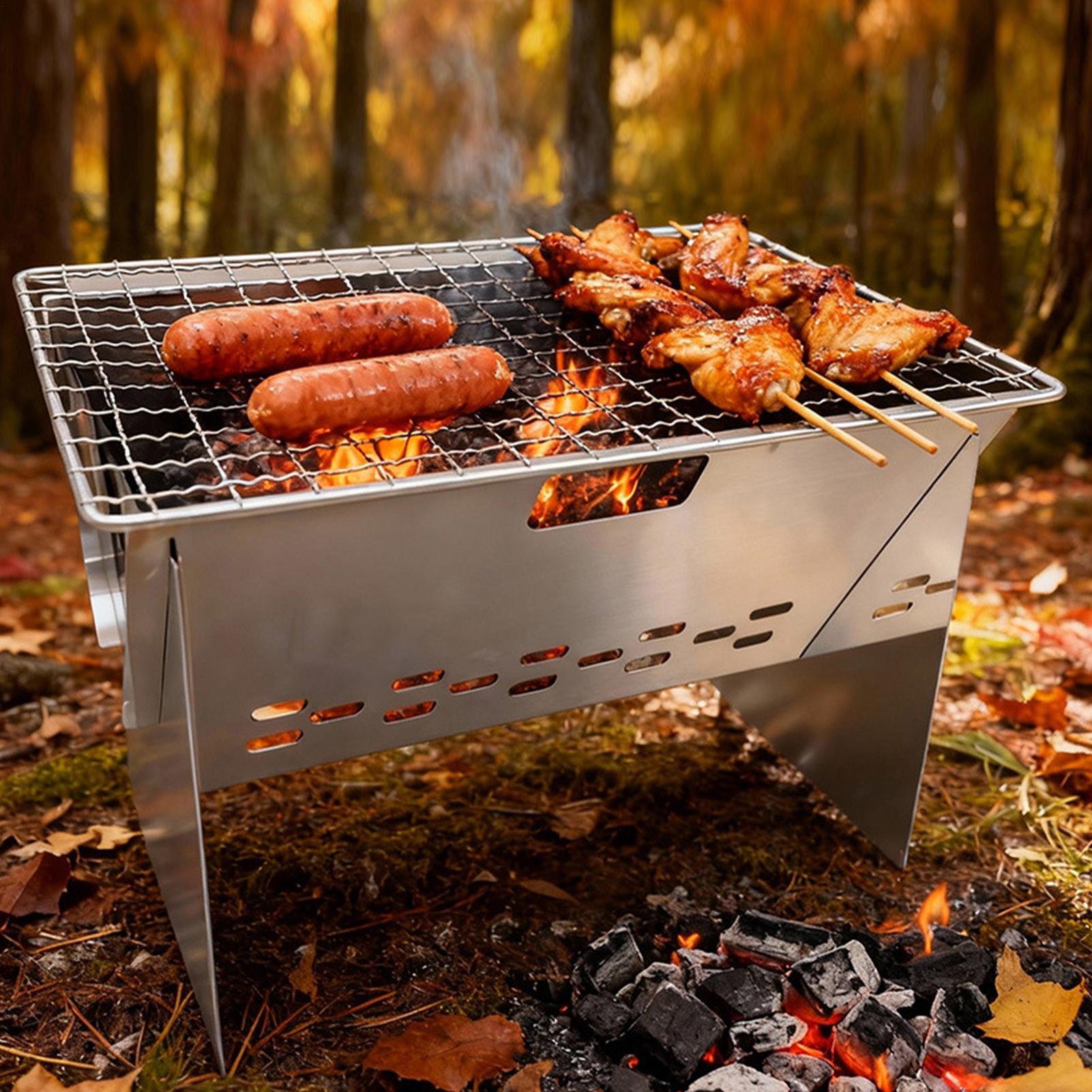 Foldable Portable Charcoal Gri - Camping Cooking Fire Pit recensione e prezzo