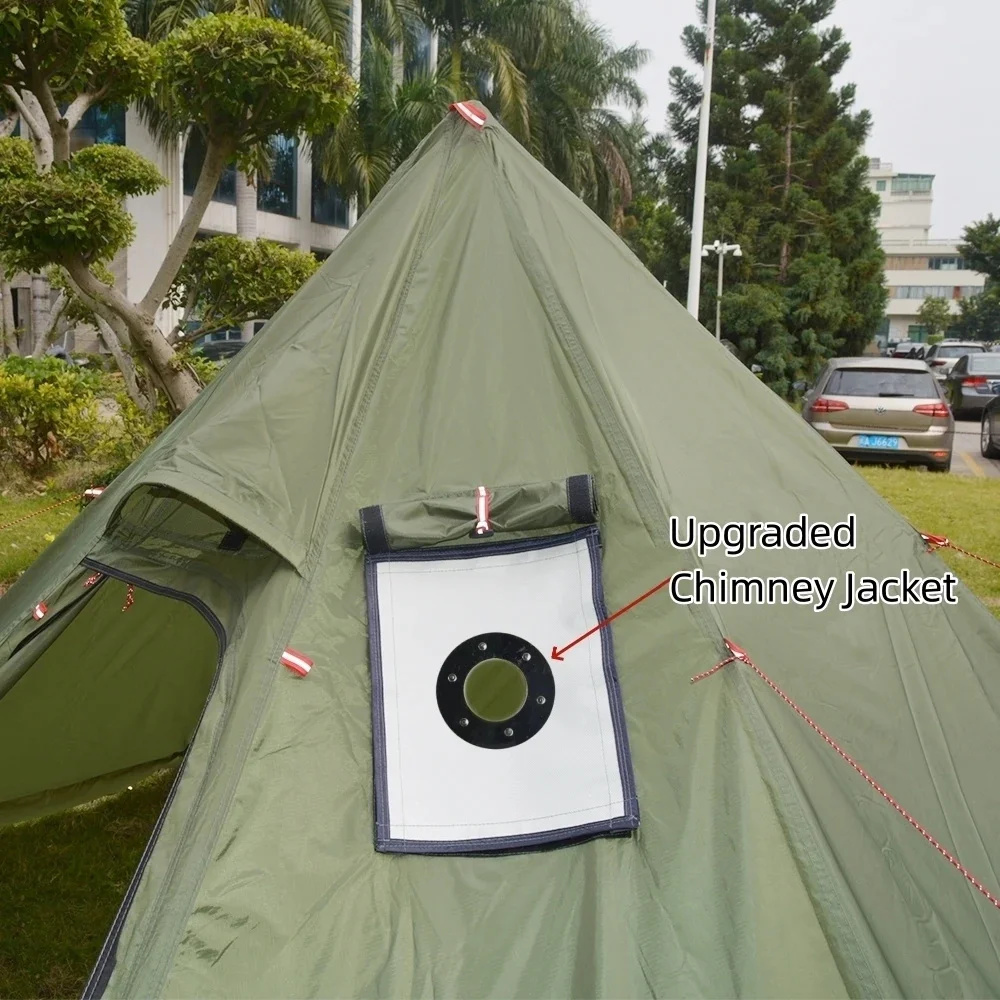 New Pyramid Tent With Snow Ski - Campfire Cooking In Another World recensione e prezzo