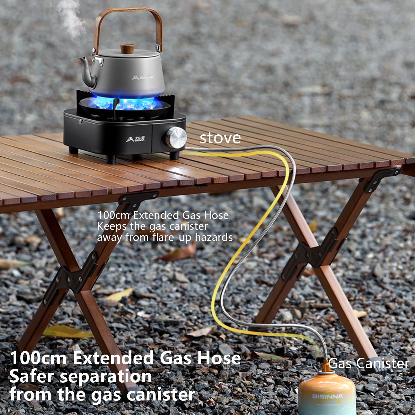 BISINNA Portable Camping Gas S - Camping Cooking Plate recensione e prezzo
