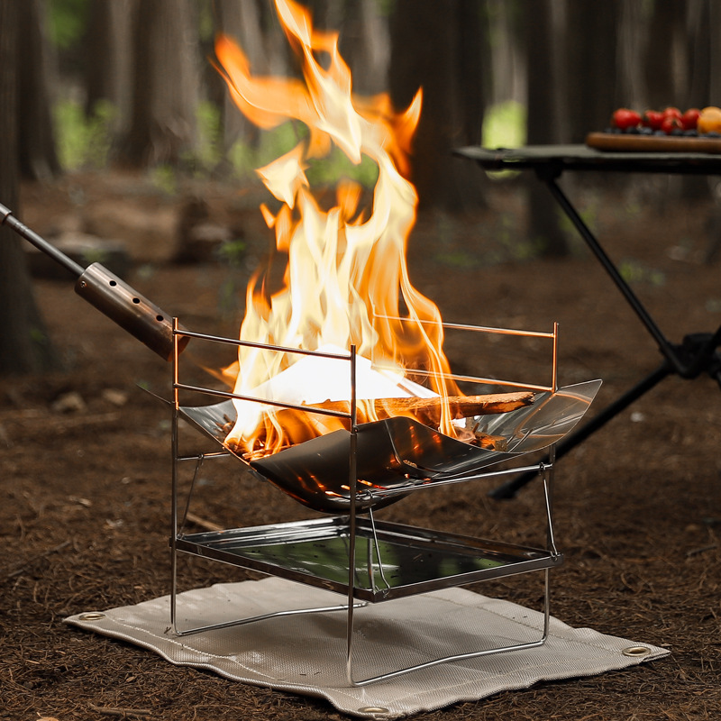 Wood Burning Camping Stove Por - Camping Cooking Fire Pit recensione e prezzo