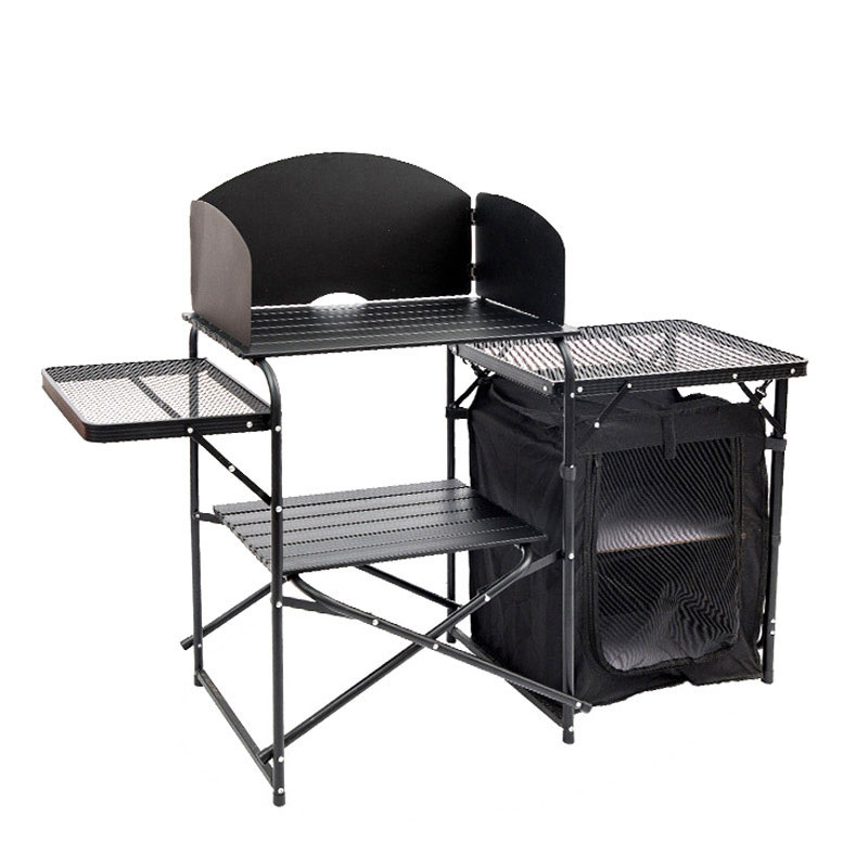 Factory Wholesale Portable Out - Camping Cooking Table With Windshield recensione e prezzo