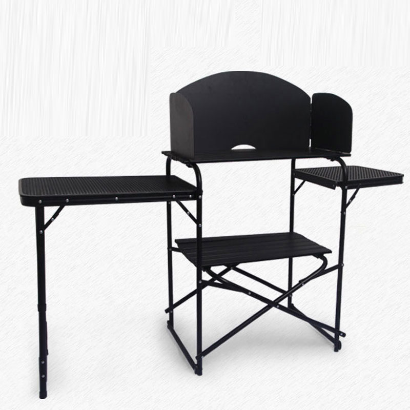 Factory Wholesale Portable Out - Camping Cooking Table With Windshield recensione e prezzo