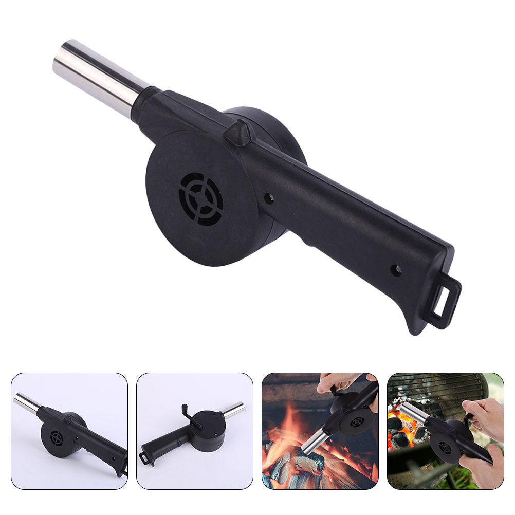 Manual Blower Black Hand Crank - Camping Cooking Fire Pit recensione e prezzo